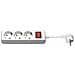 Gru003w-switch Prolunghe E Multiple 1,5 M 3 Presa[ e] Ac Interno Bianco (3-way Schuko Socket 1,5m White - With On / off Switch, - With Child Protection - Warranty: 25y)  - Foto miniatura 1
