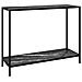 Tavolo Consolle Nero 100x35x75 cm in Vetro Temperato - Foto miniatura 1