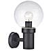 Applique Da Esterno 1 Luce Nero Ip44, E27 - Foto miniatura 5