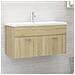 Mobile Bagno con Lavabo Integrato Rovere Sonoma in Truciolato - Foto miniatura 1