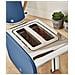 St14610bluneu Tostapane Con Fessura Larga 2 Fette Design Moderne Nordic 900w Blu - Foto miniatura 4