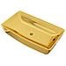 Lavandino 71x38x13,5 Cm In Ceramica Oro - Foto miniatura 7