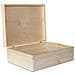 Xl Grande Scatola In Legno Con Coperchio | L40 X P30 X H14 Cm (+ / - 1) | Conteniore Per Documenti Attrezzi Portaoggetti Portagiochi Non Verniciato Da Decorare | Ruvido E Non Levigato - Foto miniatura 1