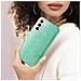 Cover Galaxy S22 Plus Silicone Semi-rigido Con Paillette Amovibili Verde Acqua - Foto miniatura 2