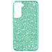 Cover Galaxy S22 Plus Silicone Semi-rigido Con Paillette Amovibili Verde Acqua - Foto miniatura 6
