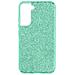 Cover Galaxy S22 Plus Silicone Semi-rigido Con Paillette Amovibili Verde Acqua - Foto miniatura 1