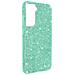 Cover Galaxy S22 Plus Silicone Semi-rigido Con Paillette Amovibili Verde Acqua - Foto miniatura 7