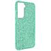Cover Galaxy S22 Plus Silicone Semi-rigido Con Paillette Amovibili Verde Acqua - Foto miniatura 5