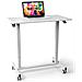 Tm03t Scrivania Regolabile | Scrivania Ergonomica Bianca | Superficie 88x50 Cm | Altezza Regolabile 73-107 Cm | Capacità 15 Kg | tavolo Da Ufficio Multiuso Con Ruote | Per Adulti E Bambini - Foto miniatura 1