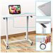 Tm03t Scrivania Regolabile | Scrivania Ergonomica Bianca | Superficie 88x50 Cm | Altezza Regolabile 73-107 Cm | Capacità 15 Kg | tavolo Da Ufficio Multiuso Con Ruote | Per Adulti E Bambini - Foto miniatura 6