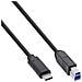 USB 3.2 Gen. 1 7 porte Hub Custodia in alluminio con alimentatore, nero - Foto miniatura 3
