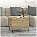 Tavolino Salotto Rovere Sonoma 60x44,5x45 Cm Legno Multistrato - Foto miniatura 5