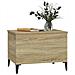 Tavolino Salotto Rovere Sonoma 60x44,5x45 Cm Legno Multistrato - Foto miniatura 8