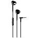 VOICE CAPSULE Auricolari a capsula con microfono, tasto di risposta e connettore Jack 3.5mm Nero - Foto miniatura 1