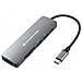 Donn11g Hub Di Interfaccia Usb 3.2 Gen 1 (3.1 Gen 1) Type-c 5000 Mbit /s Grigio - Foto miniatura 1