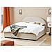 Letto Matrimoniale Contenitore Tessuto Beige Chiaro 180 X 200 Cm Vaucluse - Foto miniatura 1