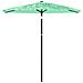 Ombrellone Giardino Con Palo In Acciaio Verde 223x223x213 Cm - Foto miniatura 3