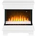 Caminetto Elettrico A 10 Colori Con Spegnimento Automatico E Timer Da 12h, 61x28x66.5 Cm, Bianco - Foto miniatura 1