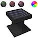 Tavolino Salotto Con Led Nero 50x50x45 Cm Legno Multistrato - Foto miniatura 2