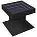Tavolino Salotto Con Led Nero 50x50x45 Cm Legno Multistrato - Foto miniatura 3
