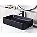 Lavabo Bagno Ceramica Nero 61 X 35 Cm Ulua - Foto miniatura 1