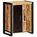 Credenza 55x35x70 Cm In Legno Massello Di Mango Grezzo - Foto miniatura 1