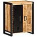 Credenza 55x35x70 Cm In Legno Massello Di Mango Grezzo - Foto miniatura 3