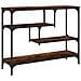 Tavolo Consolle Rovere Fumo 100x30x75 Cm Legno Multistrato - Foto miniatura 6