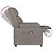 Poltrona Elettrica Reclinabile Tortora in Tessuto - Foto miniatura 7