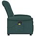 Poltrona Massaggiante Reclinabile Verde Scuro in Tessuto - Foto miniatura 4