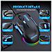 Mouse Da Gioco Cablato Rgb A 10 Pulsanti Con Dpi 12800 E Illuminazione Dinamica Black+blue - Foto miniatura 4