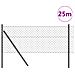 Recinzione a rete metallica con 13 pali 0.4x25 m Acciaio zincato Grigio - Foto miniatura 3
