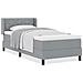 Letto box spring con materasso Grigio chiaro 100 x 200 cm - Foto miniatura 4