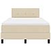 Letto a molle con materasso Crema 120 x 200 cm Tessuto - Foto miniatura 8