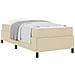 Letto a molle Crema e Nero 90 x 200 cm - Foto miniatura 3