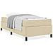 Letto a molle Crema e Nero 90 x 200 cm - Foto miniatura 4