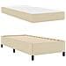 Letto a molle Crema e Nero 90 x 200 cm - Foto miniatura 6