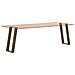Gambe per tavolo consolle a forma di U 2 pz in acciaio naturale 28x(72-73) cm - Foto miniatura 8