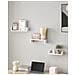 Mensole da parete, moderne mensole sospese bianche - LWS40WT x3 - Foto miniatura 2