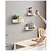 Mensole da parete, moderne mensole sospese bianche - LWS40WT x3 - Foto miniatura 6