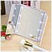 Specchio Per Trucco Tri-fold Con Led - Specchio Portatile Da Tavolo White - Foto miniatura 2