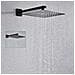 Set miscelatore doccia, Blackswan, tipo M73.42, modello nero opaco, misura 25 cm - Foto miniatura 3