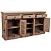 Credenza In Legno E Metallo Marrone 173x41x89h - Foto miniatura 3