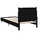 Struttura letto bambini con testata Nero 90 x 190 cm Tessuto - Foto miniatura 7