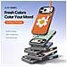 Cover per iPhone 17 Pro Max - PC+Pelle /PU, Arancione, Con Anillo - Foto miniatura 3