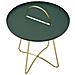 Tavolino Vkh525-verde-metallo-45x45x59 Cm - Foto miniatura 3