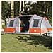Tenda da Campeggio a Tunnel per 4 Persone Grigio e Arancione - Foto miniatura 2