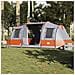 Tenda da Campeggio a Tunnel per 4 Persone Grigio e Arancione - Foto miniatura 4