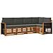 Set divano sezionale con cuscino 4 pcs Naturale e Antracite - Foto miniatura 1