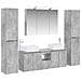 Set di mobili per il bagno 6 pcs Grigio Cemento - Foto miniatura 1